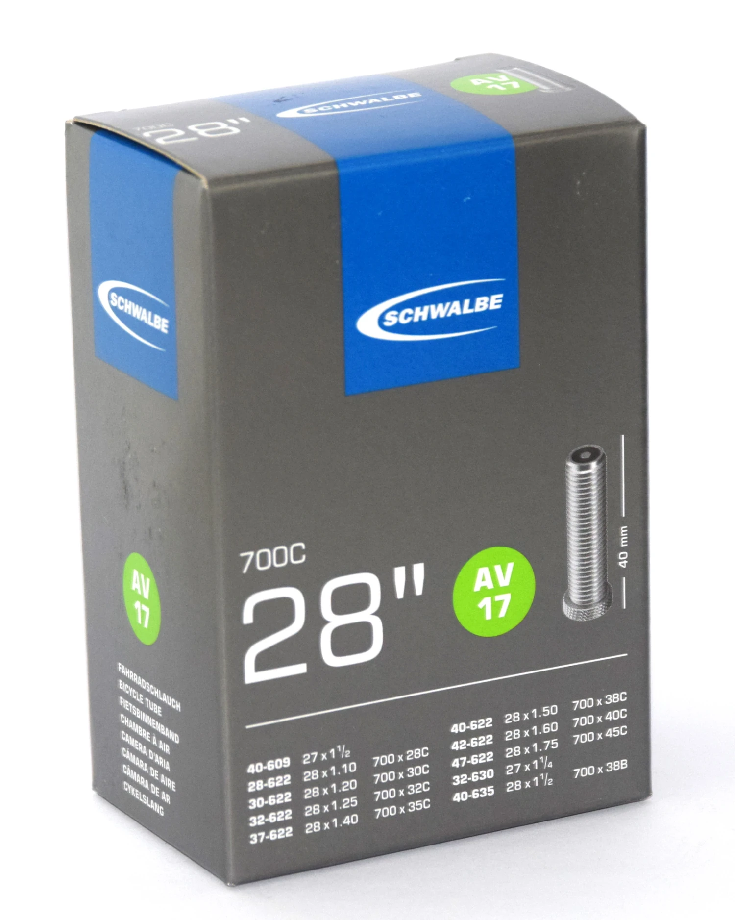 Schwalbe 28 AV 17 Fahrradschlauch 3 Schwalbe 28 AV 17 Fahrradschlauch