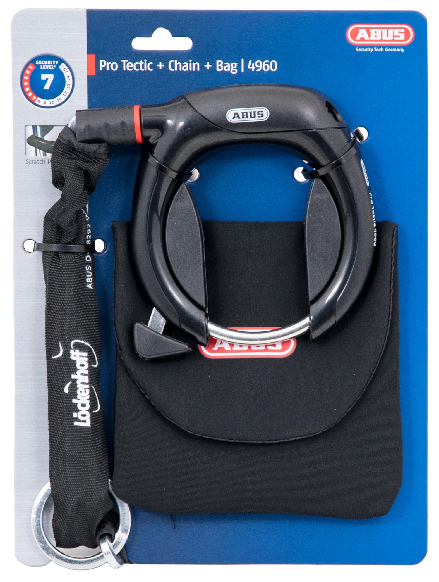 Abus - Löckenhoff-Edition Rahmenschloss 4960+ Kette 6KS/100 +Tasche 4 Abus - Löckenhoff-Edition Rahmenschloss 4960+ Kette 6KS/100 +Tasche – Bild 2