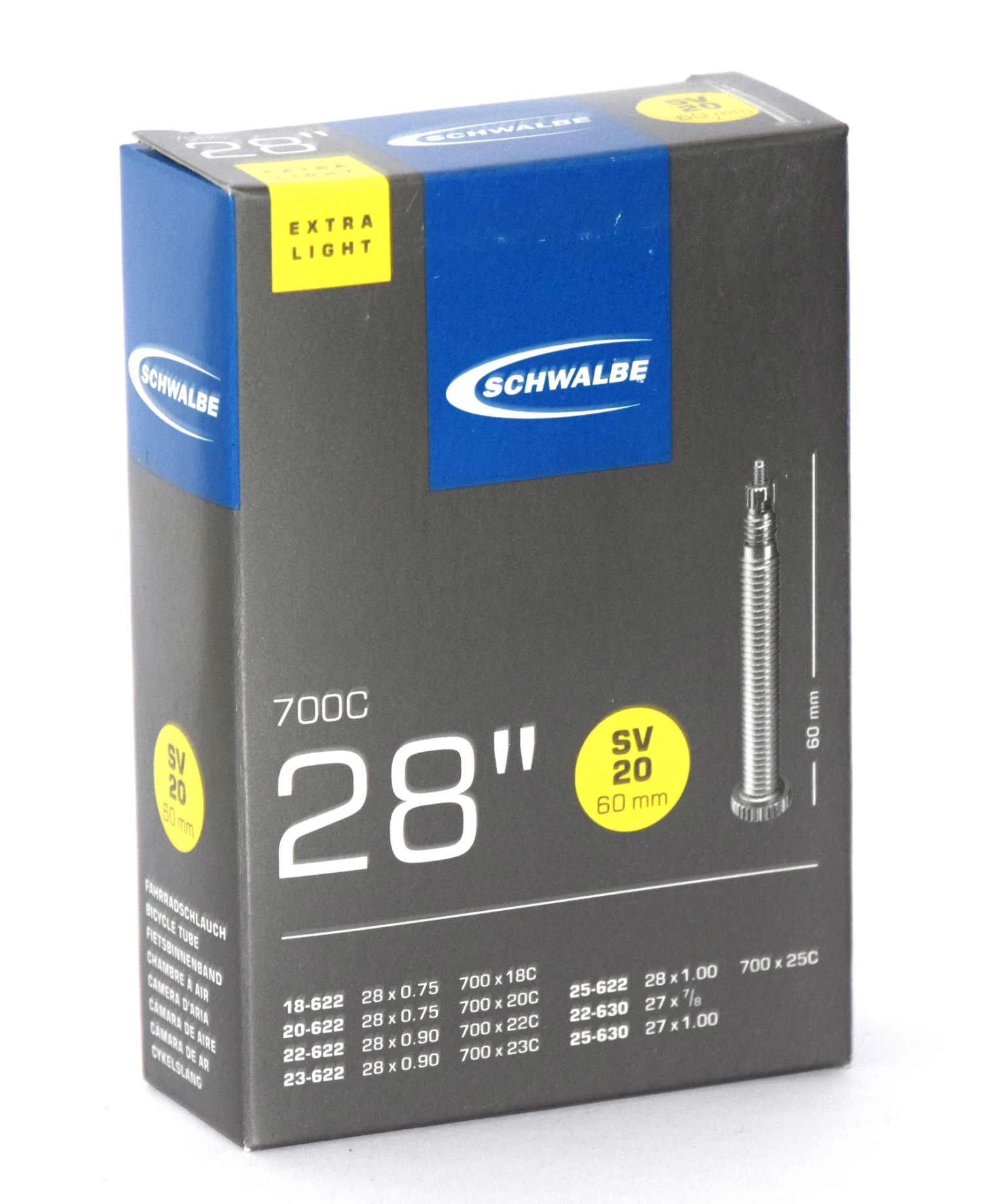 Schwalbe 28 SV 20, 60 Mm Fahrradschlauch 3 Schwalbe 28 SV 20, 60 Mm Fahrradschlauch