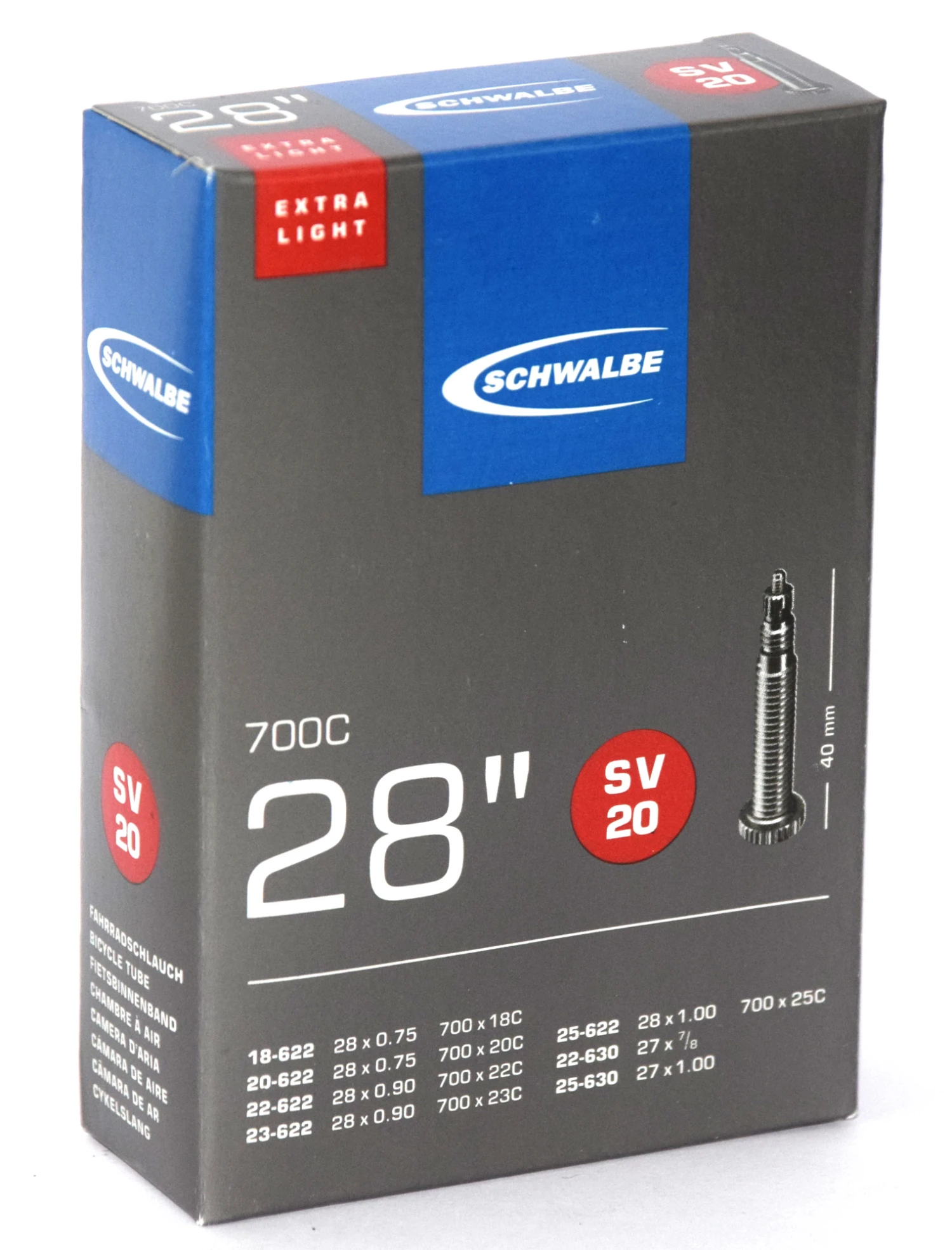 Schwalbe 28 SV 20 Fahrradschlauch 3 Schwalbe 28 SV 20 Fahrradschlauch