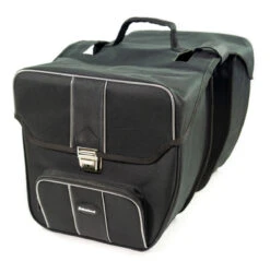 Haberland Doppeltasche Gepäckträgertasche -Abus Verkäufe doppeltasche fahrradtasche klassiker abschliessbar schwarz safe dt9732 00 03